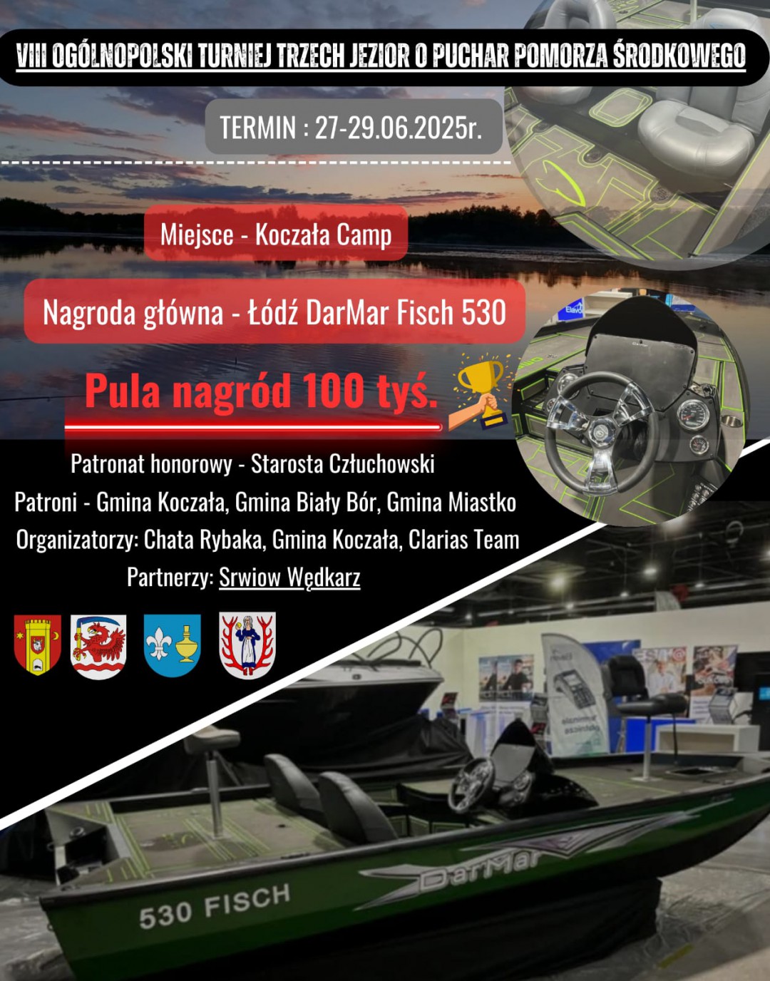 Koczała będzie po raz pierwszy gospodarzem Ogólnopolskiego Turnieju Trzech Jezior o Puchar Pomorza Środkowego