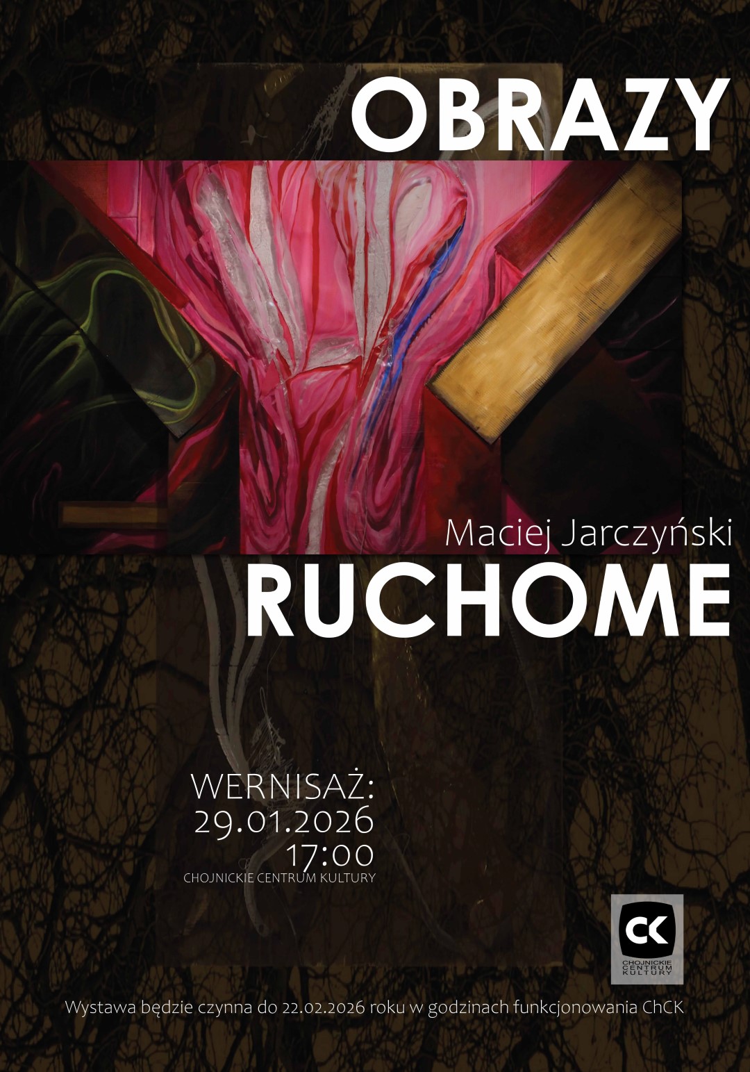 Wernisaż w Chojnickim Centrum Kultury. Dziś (29.01) "filmowe" obrazy Macieja Jarczyńskiego