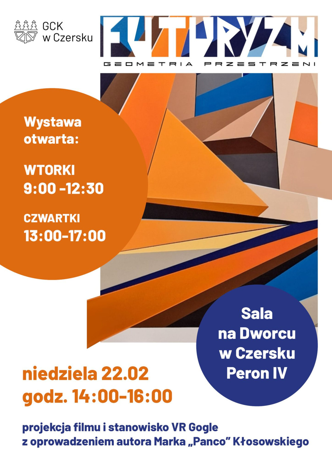 W sali czerskiego dworca trwa ekspozycja prac Marka "Panco" Kłosowskiego. To futurystyczne dzieła realne i wirtualne